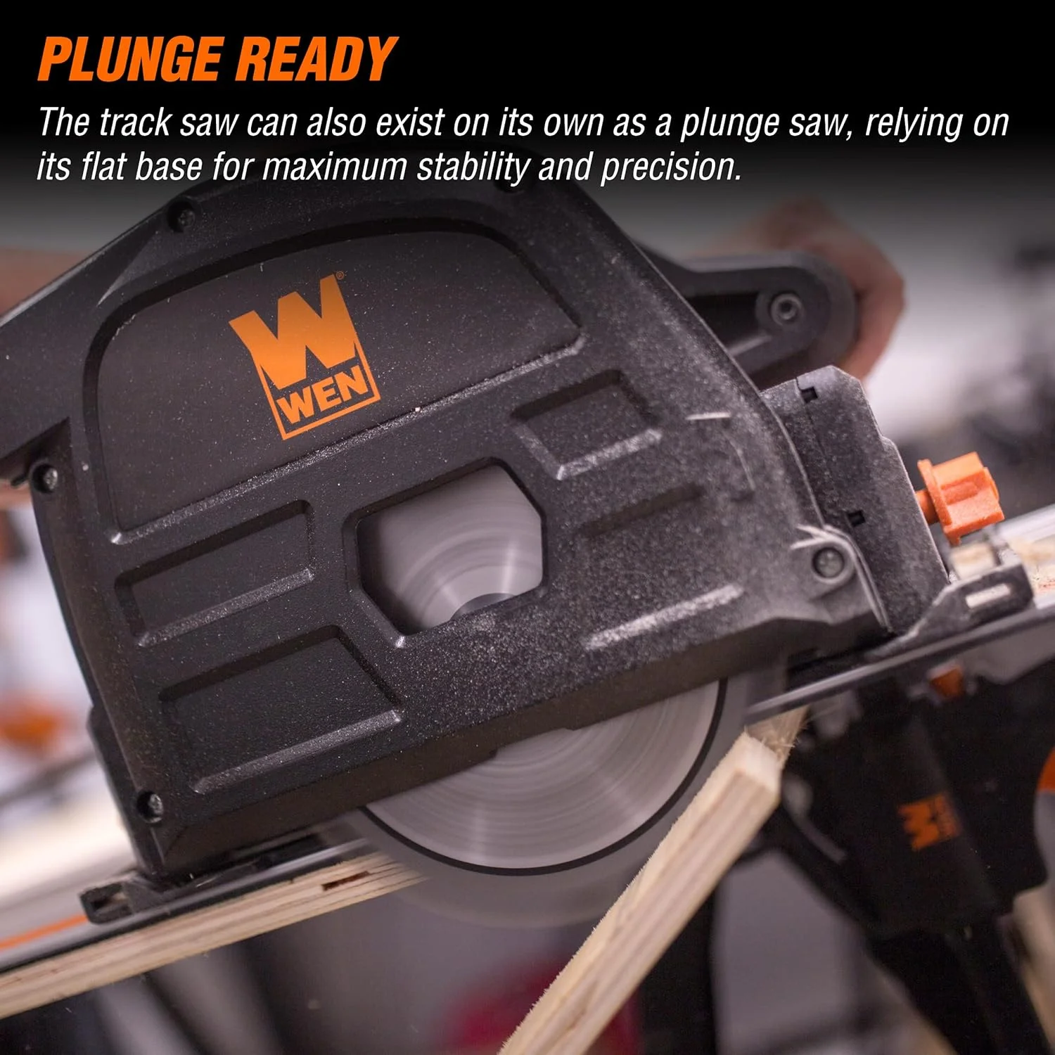 Electric Circular Saw 165mm Blade Diameter Plunge Track Saw for Precision Wood Cutting