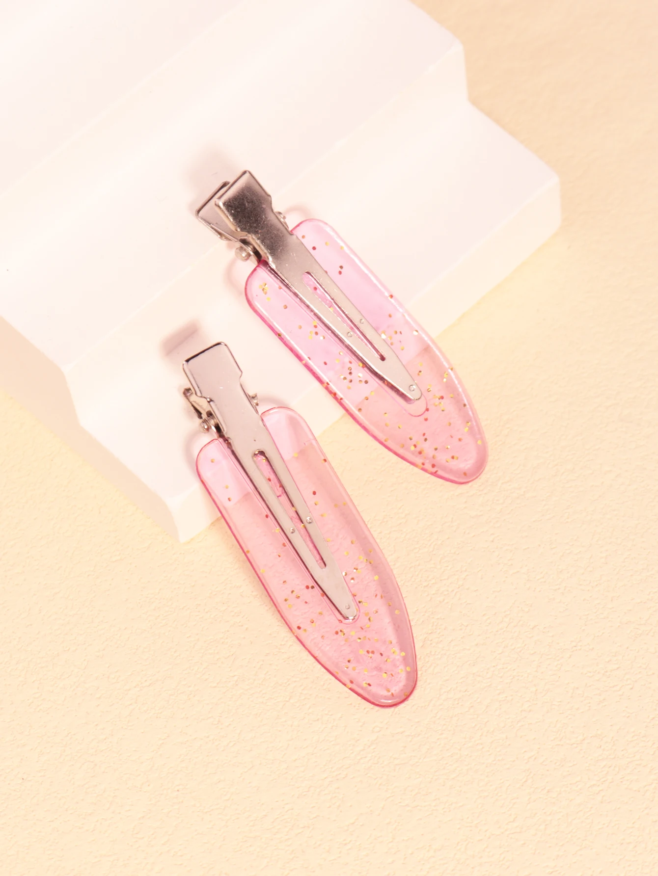 6pcs transparent female hair clips wrinkle free or curved makeup face wash clips styling tool clips Special for real hair wigs