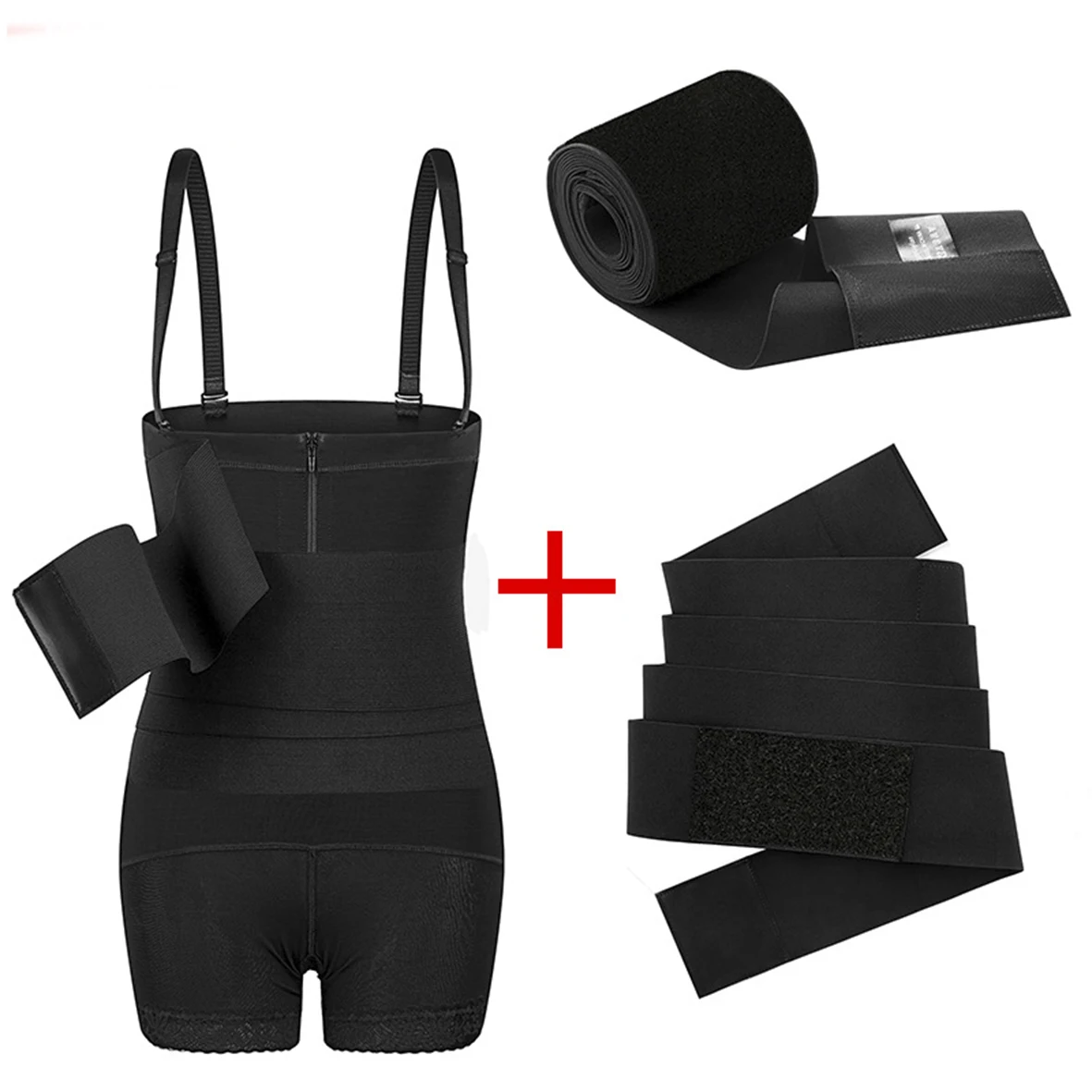 

Women Waist Trainer Corset Detachable Bandage One-piece Shapewear Hip Lifting Butt Lifter Tummy Control Panties Body Shaper