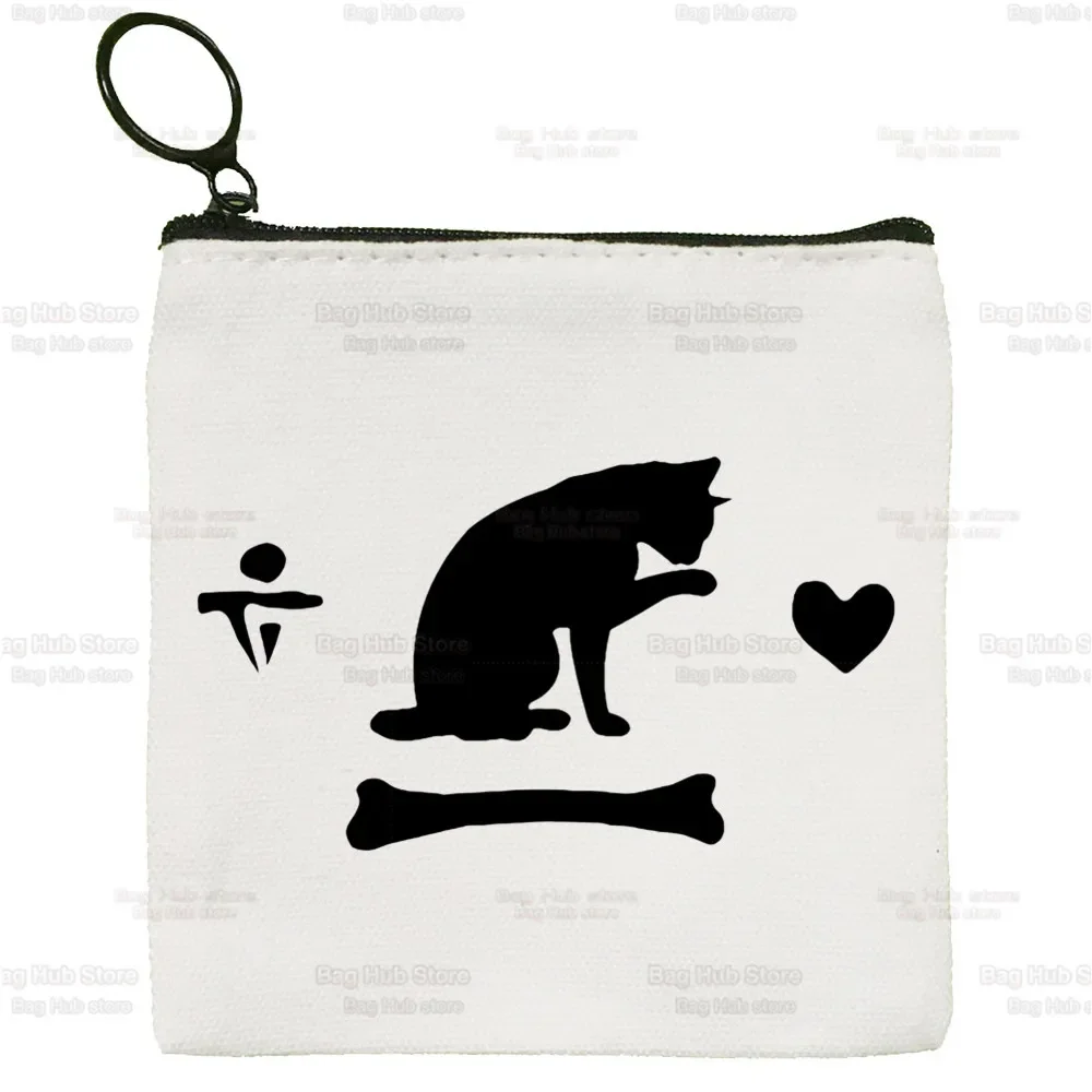 Our Flag Means Death Cat Flag Coin Purse Vintage Mini Wallet Change Pouch Household Portable Keys Card Storage Card Bag Zipper