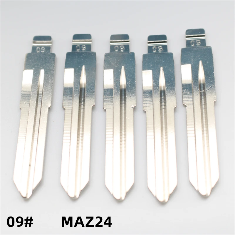 

OEM 30Pcs 09# MAZ24 Metal Blank Uncut Remote Key Blade For Mazda Vizi 323 626 929 For Keydiy KD Xhorse VVDI JMD