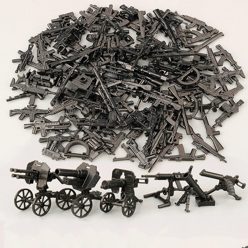 Jouets de construction militaires de la Seconde Guerre mondiale, figurines de soldats de l'armée, accessoires d'armes, pack de briques MOC DIY, kit de pièces et de composants