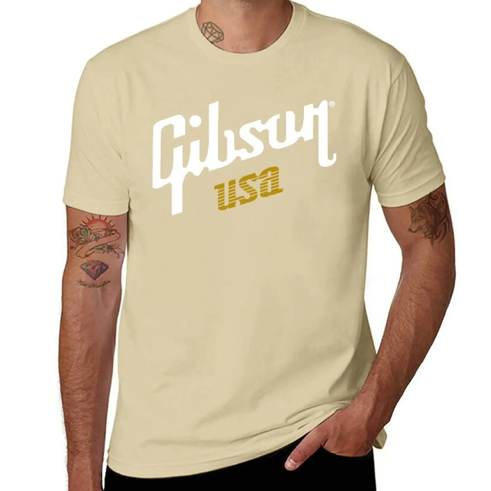 2025 New Gibson USA T-Shirt Quick-drying T-shirt Plus Size T Shirts Quick Drying T-shirt Aesthetic Clothing Plain T Shirts Men