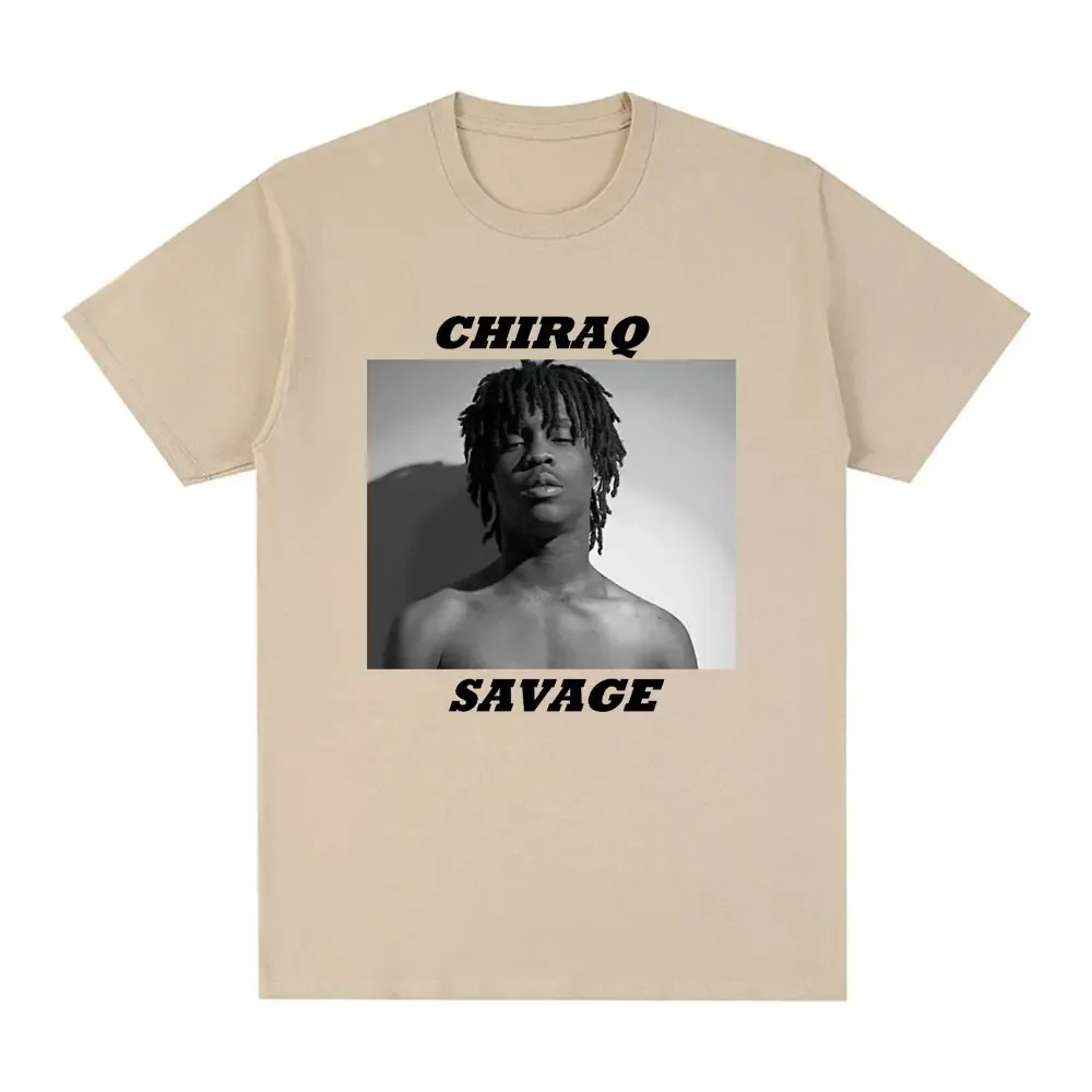 Chief Keef CHIRAQ Savage T Shirt Men's Fashion Vintage T-shirts Summer 100% Cotton Oversized Short Sleeve T Shirts Streetwear