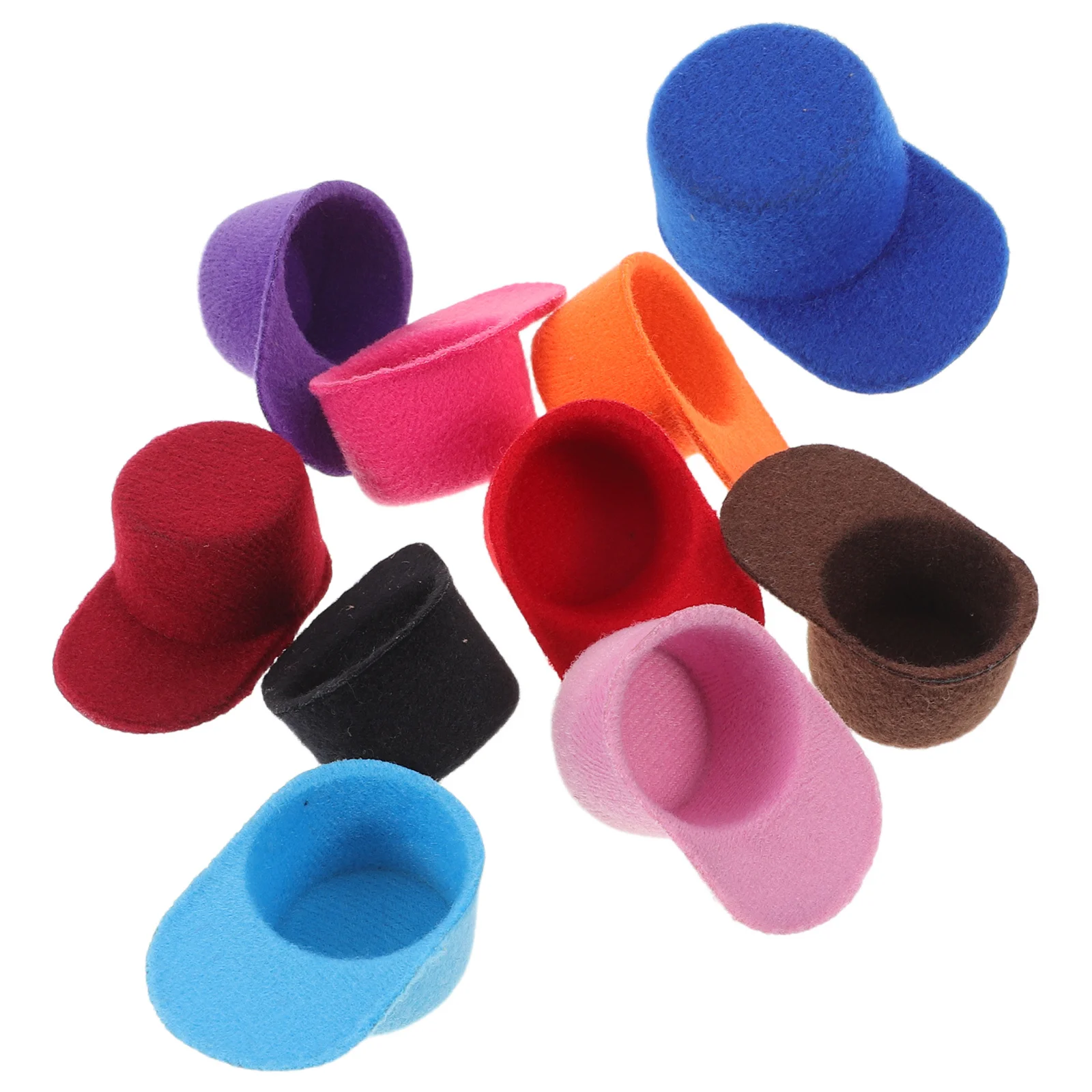 

10Pcs Mini Baseball Caps Soft Fabric Small Peaked Hats for Crafts Party Photo Props Mini Hats Baseball Cap Accessories