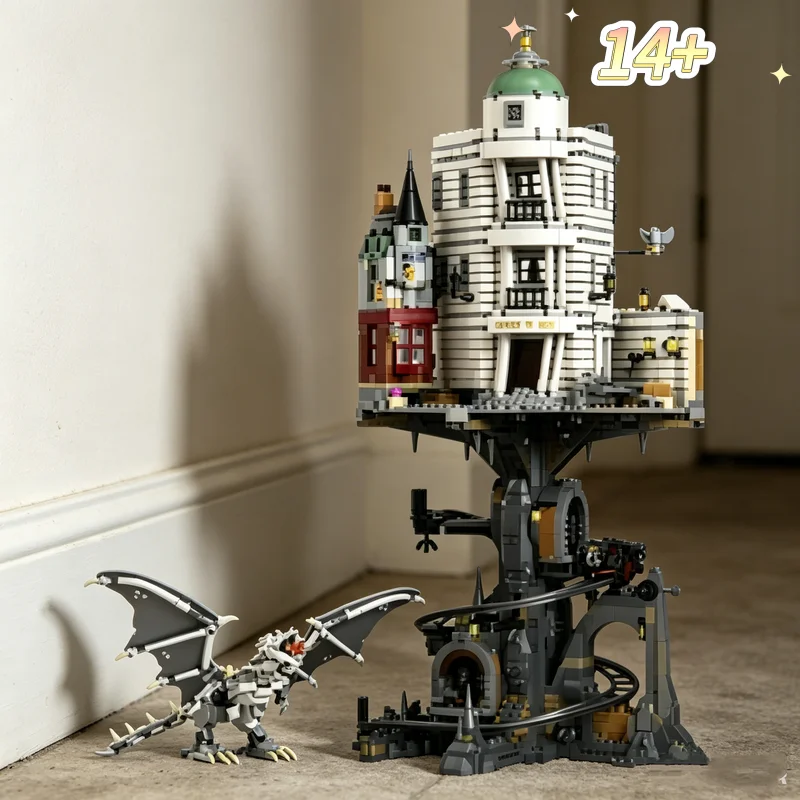 

Home Decor 4803PCS Gringotts Wizarding Bank Warner Bros Compatible with Building Blocks Model Bricks for Birthday Festive Gifts
