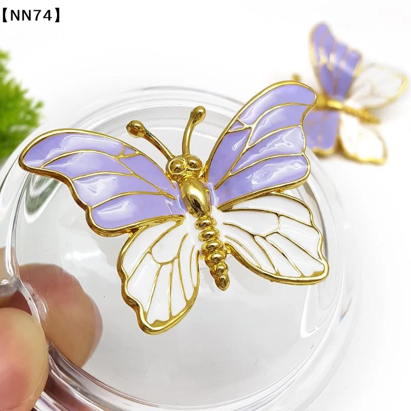 Butterfly Flower  Moon Shaped Cabinet Knobs Alloy Drawer Pull Handles Furniture Decor Knobs For Cupboard Dresser Wardrobe[M55]