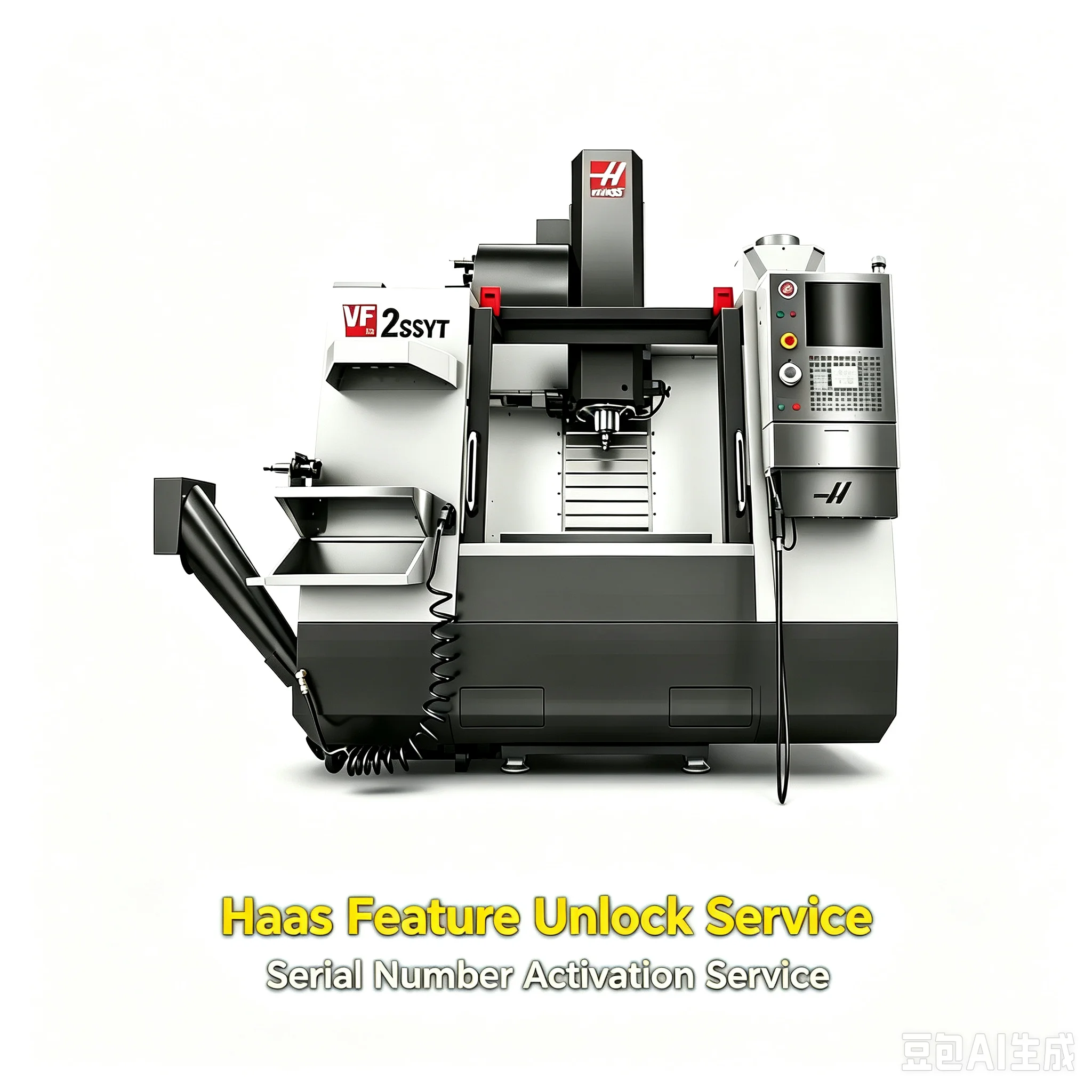 Haas Upgrade Code Unlock Password with Serial Number Haas Machine Features Unlocking Upgrade Service Haas Lathe and Vertical Machining Center Variable Unlocking Code