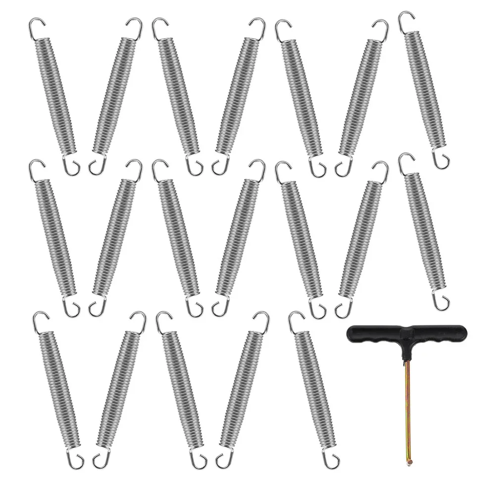 

1 set Trampoline Springs Durable Galvanized Steel Universal Replacement Parts Outdoor Bounce Enhancement Accessories Set