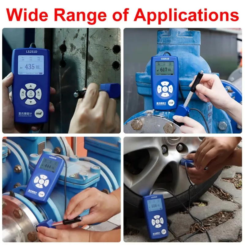 LS251D D Impact Device Digitale Durometer Metal Leeb Hardness Tester Machine Portable Steel Durometer Leeb Hardness Tester