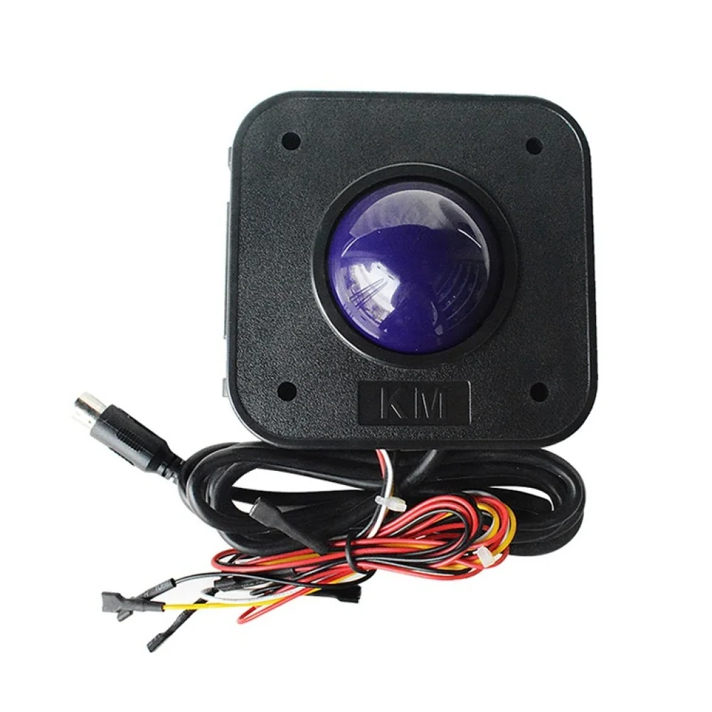 

High Quality Replacement Purple Trackball Mouse For Arcade Game Round 4.5cm Length 10cm Illuminated Trackball With Lines