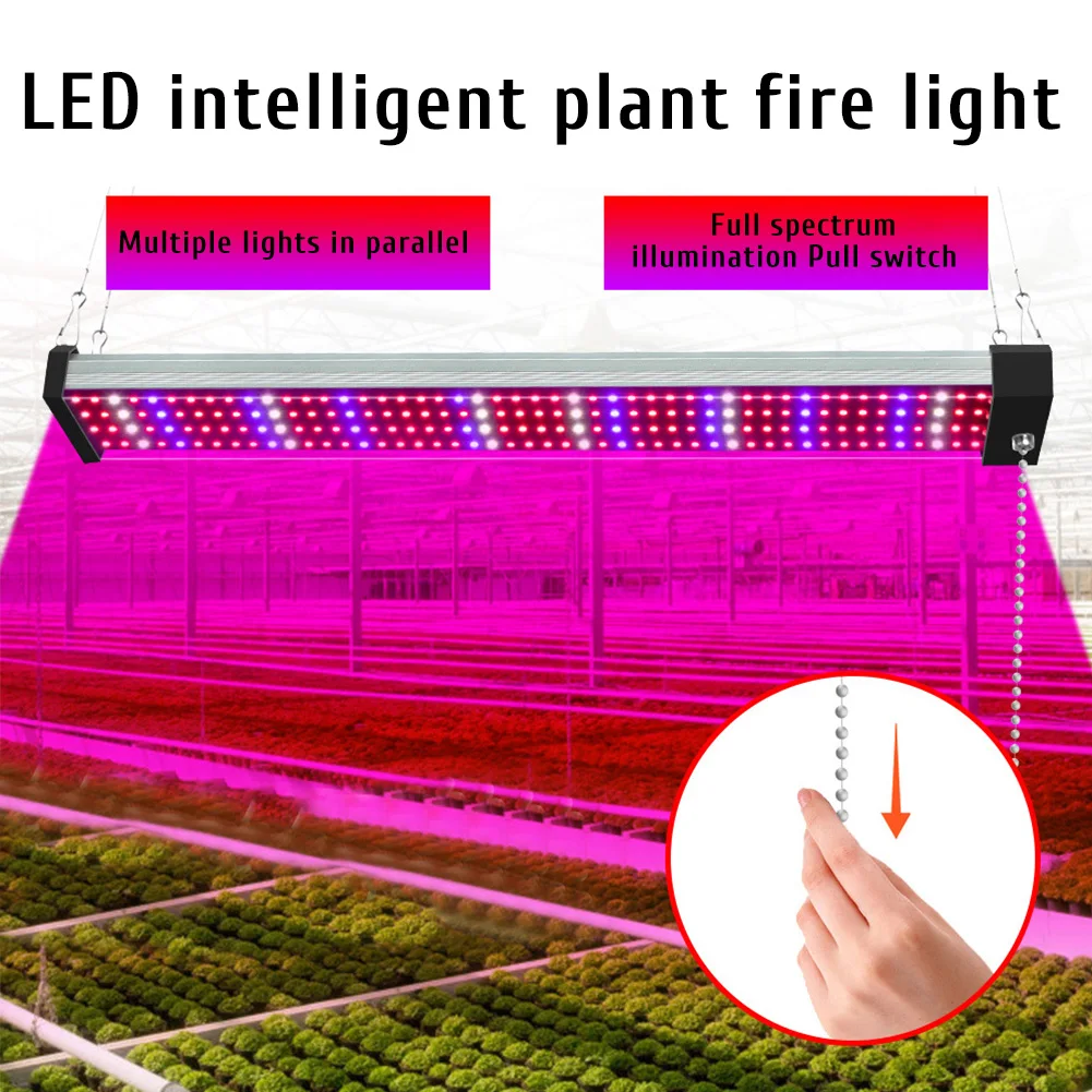 Lampe horticole de croissance LED pour plantes, imperméable, éclairage d'intérieur, intensité variable, pour semis et légumes