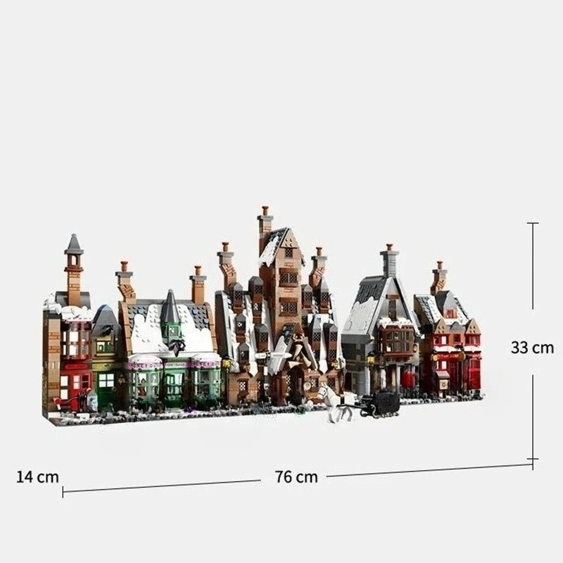 

2026 NEW 76457 3228PCS Hogsmeade Village Building Blocks Street View Architecture Boys and Girls Puzzle Toys Gift