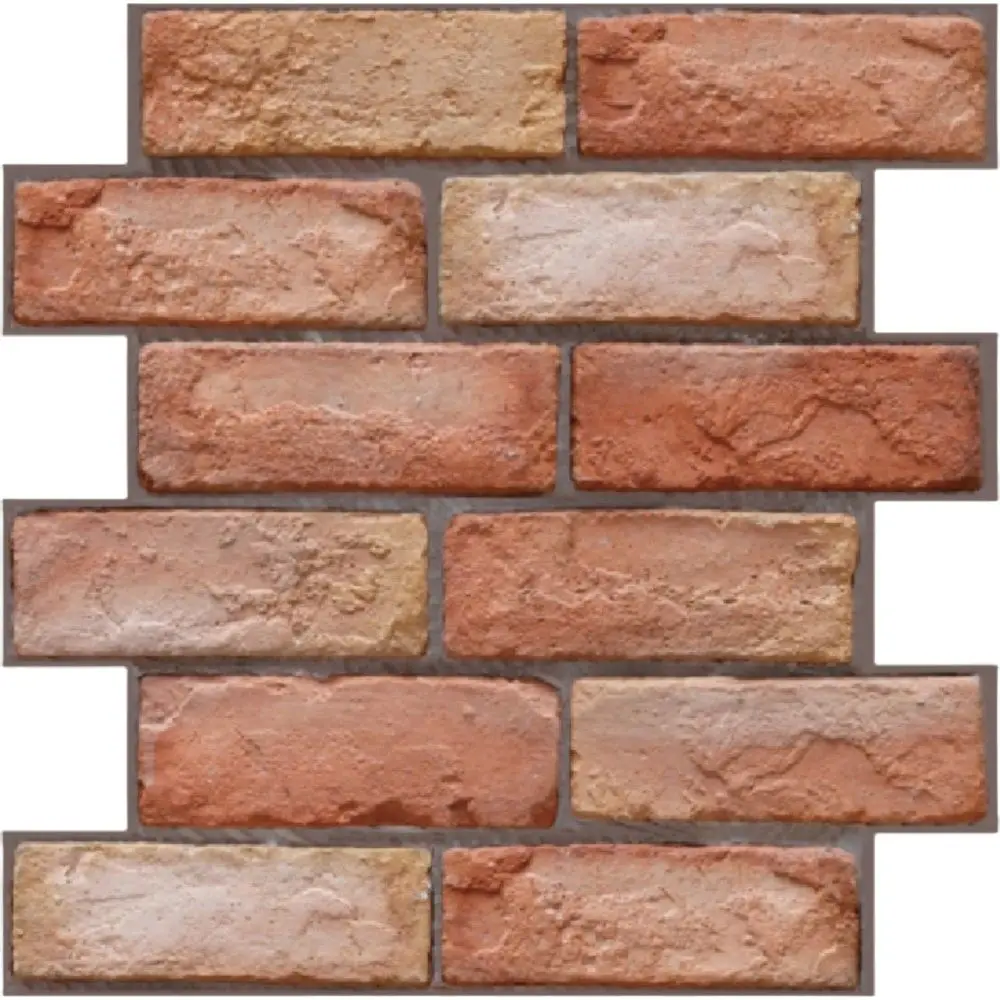 Waterproof 3D Imitation Brick Wall Stickers Lightweight PVC Moisture-proof Self-Adhesive 3D Wall Panel 30cmX30cm Self-adhesive