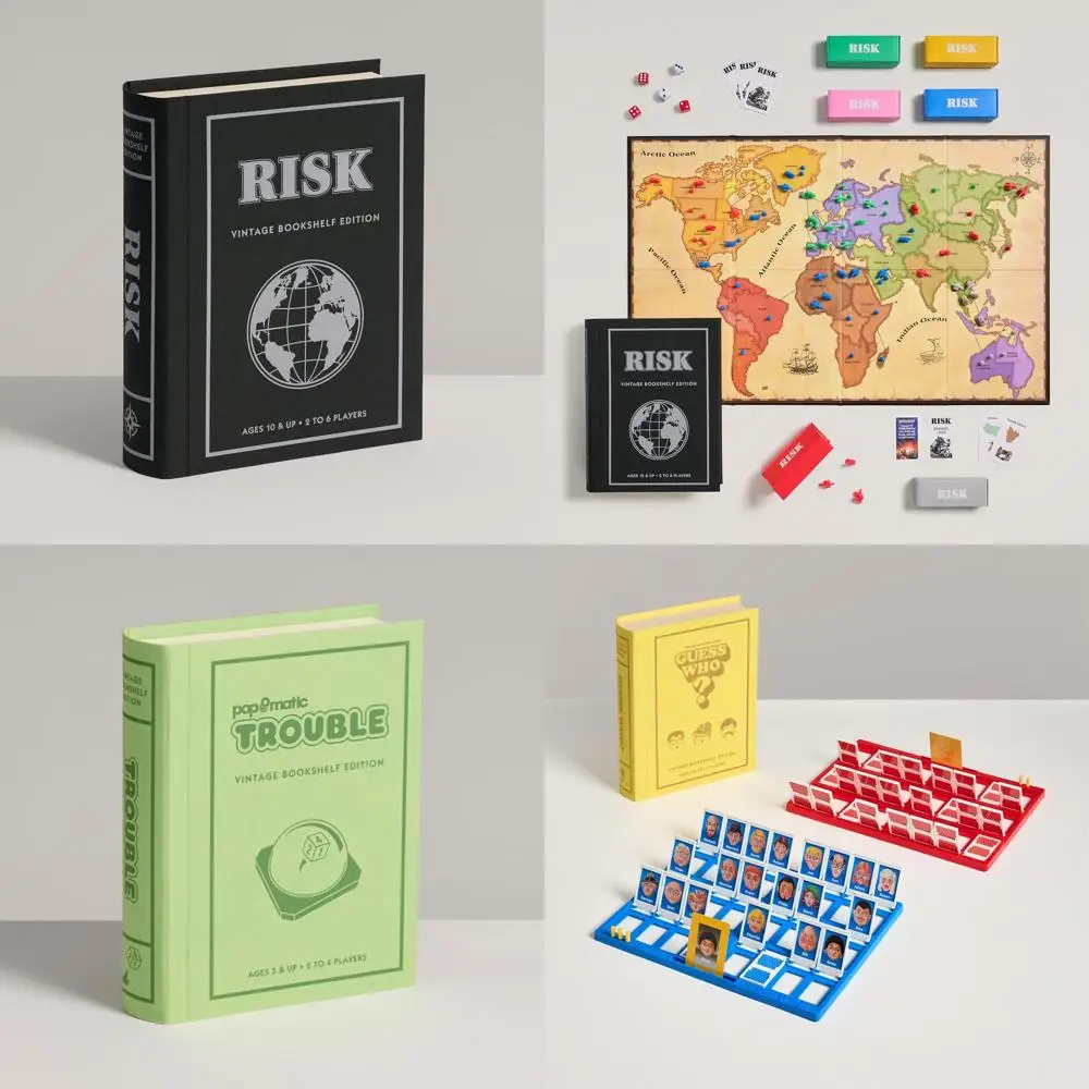 

Classic Board Games Collection: Vintage WS Game Company Titles for Home Decor and Entertaining Play