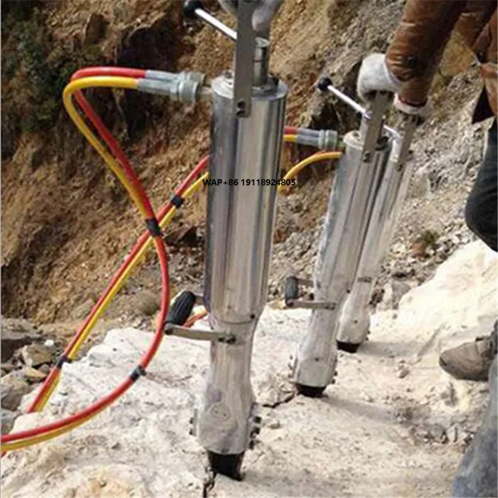 Engine Hydraulic Rock Stone Quarry Splitter Wedges and Shims Splitting Tools