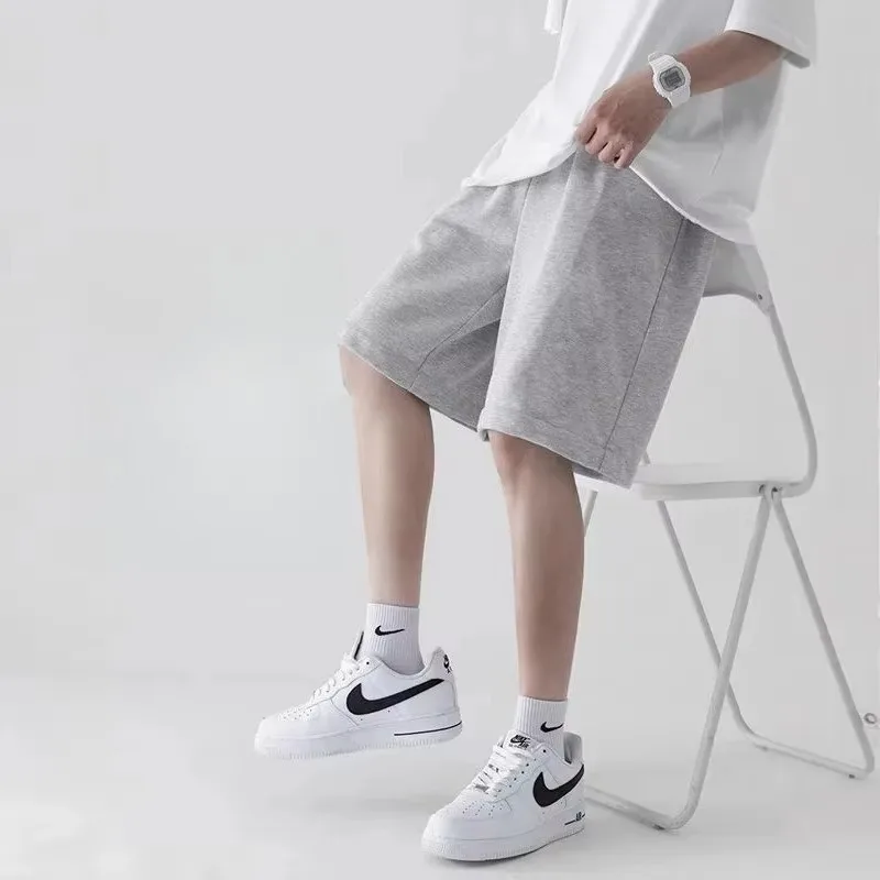 

Мужские спортивные шорты, летние тонкие прямые тканевые брюки с пятью точками, уличная баскетбольная пляжная повседневная версия