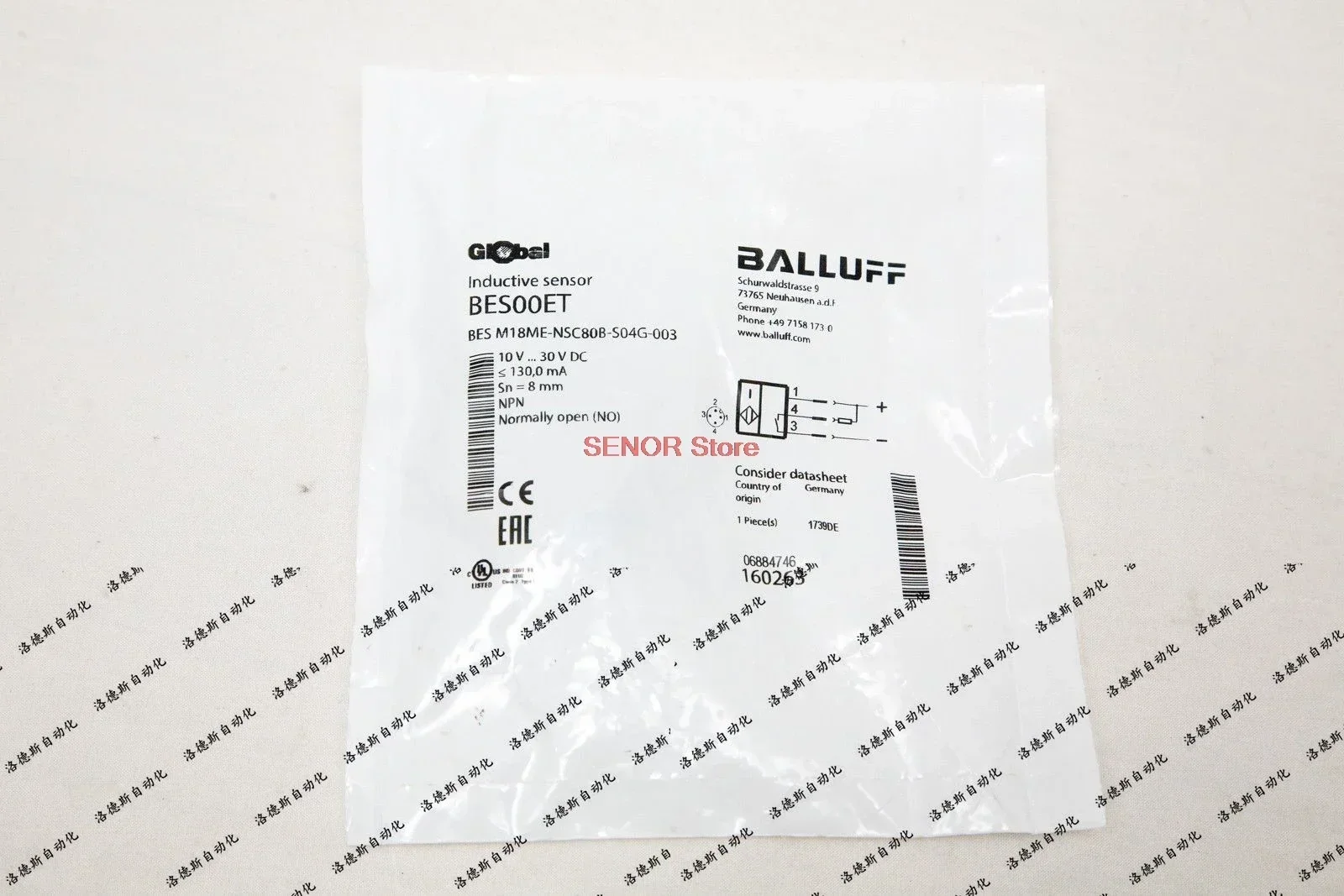 

New Sensor BES M18ME-NSC80B-S04G-003 physical shooting