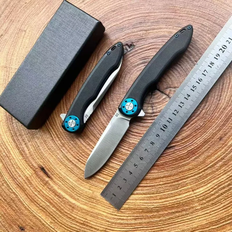 

Portable Folding Camping Outdoor Pocket Knife D2 Blade G10 Handle Hunting Survival Tactical Utility Fruit Knives EDC Tools