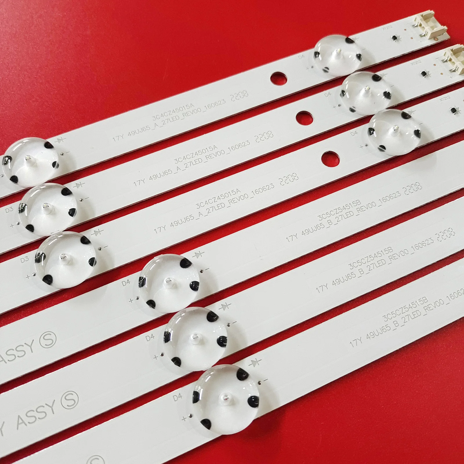 Kit Retroilluminazione LED Da 49 Pollici Per LG 49UH610A, 49UH6100, 49LF5100, 49UH6030 (strisce Da 994mm)