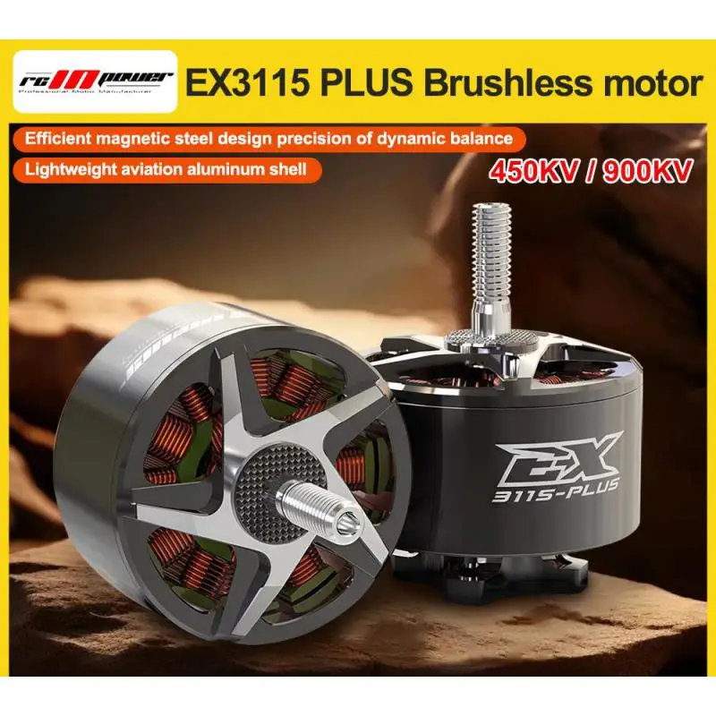 

Бесколлекторный двигатель Rcinpower Ex3115 Plus 450кВ 10-12S 900кВ для FPV-дронов X-класса, Cinelifter, Taurus X8pro, Protek60, FPV RC гоночных дронов