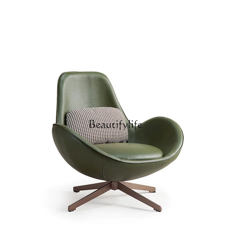 

Mid-Ancient Sofa Snail Balcony Lazy Rotating Leisure Chair Designer Egg Shell Chair