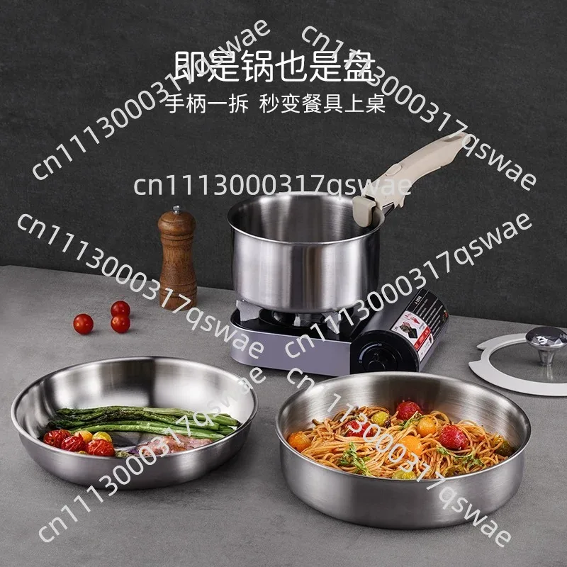 Cookware Set Pot and Pot Set Removable Handle  Induction Kitchen Cookware Set