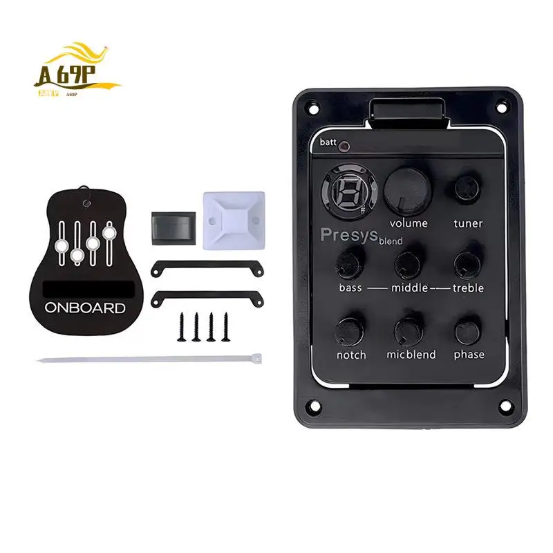 

A69P-For Fishman 301 Acoustic Guitar Pickup Electric Box Equalizer With Tuner Presys EQ Equalizer Piezo Pickup Tuner EQ Parts