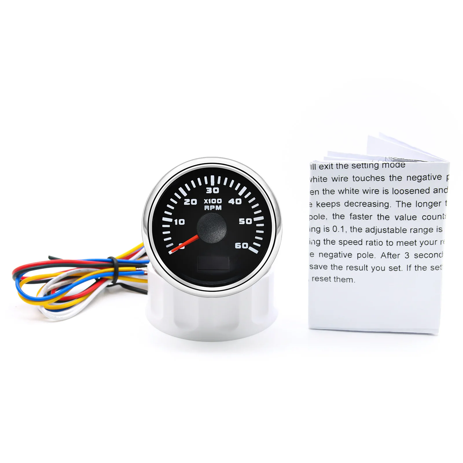 Tacómetro y Sensor de Tacho para coche, medidor de Tacho de motor diésel, fuera de borda, marino, con reloj de arena, HD 0 ~ 3000 RPM, 4000RPM,