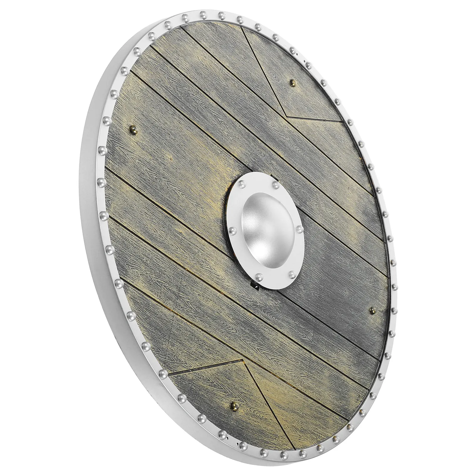

1pc Shield Lightweight Plastic Round Halloween Cosplay Stage Prop For Medieval Roman Soldier Dress Up Pretend Play