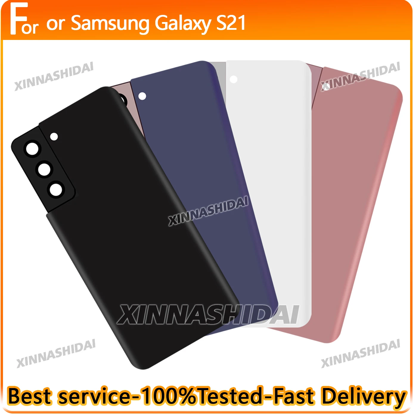 High-Quality For Samsung Galaxy S21 New Battery Back Cover Replacement Accessories 100% Tested Set Mobile Phone Repair Parts