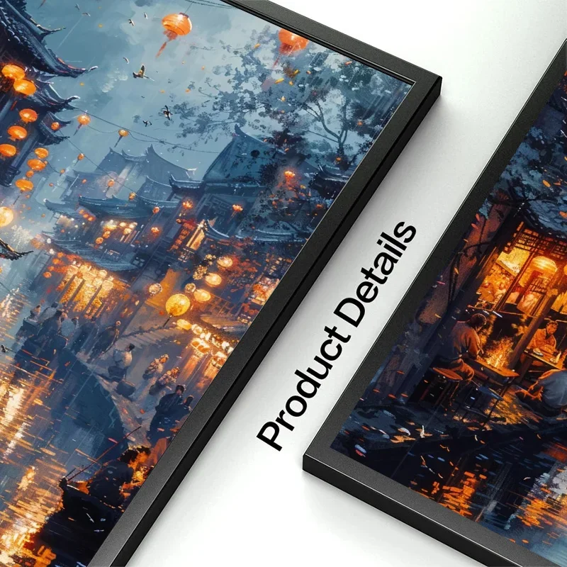 خمر هيروشي يوشيدا مستوحاة المشارك التقليدية اليابانية قرية المشهد حائط لوح رسم الفن غرفة المعيشة ديكور المنزل #5