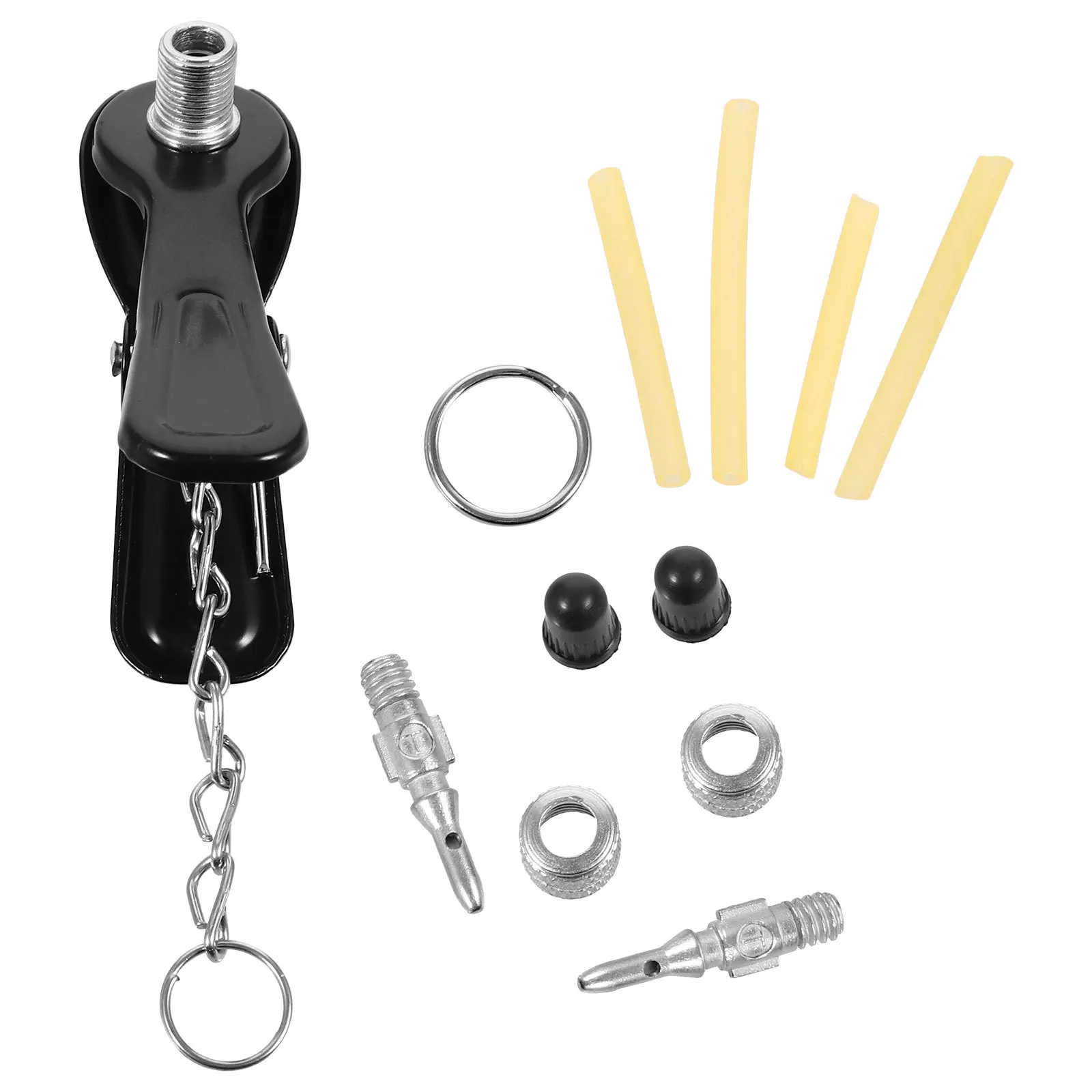 1Set Bike Valve Adapter Inflator Accessory Set Vintage Design Durable Construction Wide Compatibility