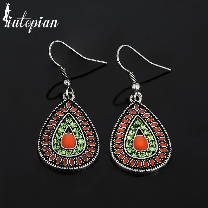 Iutopian Brand Jewelry VINTAGE style water drop Vintage Retro earrings#DJ081