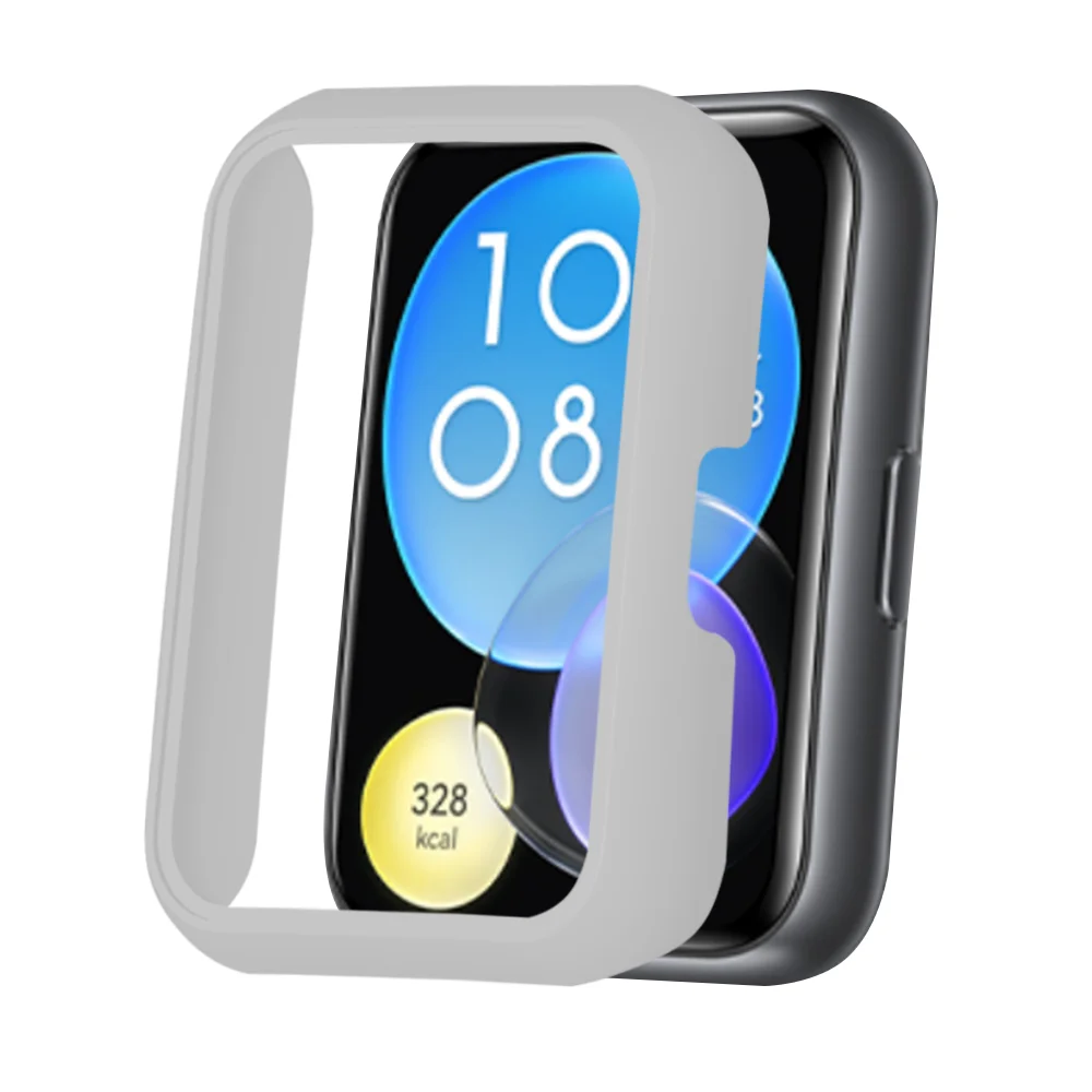 Hard Edge Shell Glass Screen Protector Case For Huawei Watch fit 2 Protective Film Cover Fit2 Band Protective Case