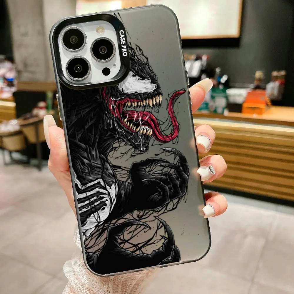 Phone Case For Iphone 14 15 12 Venom 11 13 PRO MAX Plus Superhero Shockproof Back Cover