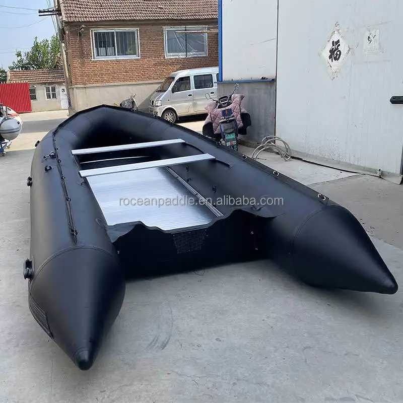 CE 16ft 5m بولي كلوريد الفينيل الألومنيوم الطابق عائم قارب صيد قابل للنفخ للبيع