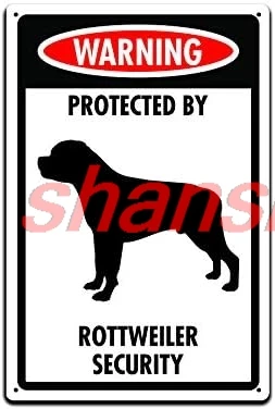 shan n Dog Signs For Home Wall Decor | Lightweight Aluminum Sign for Pet Dogs | Indoors or Outdoor Dog Signs | Warning Pr 1pc