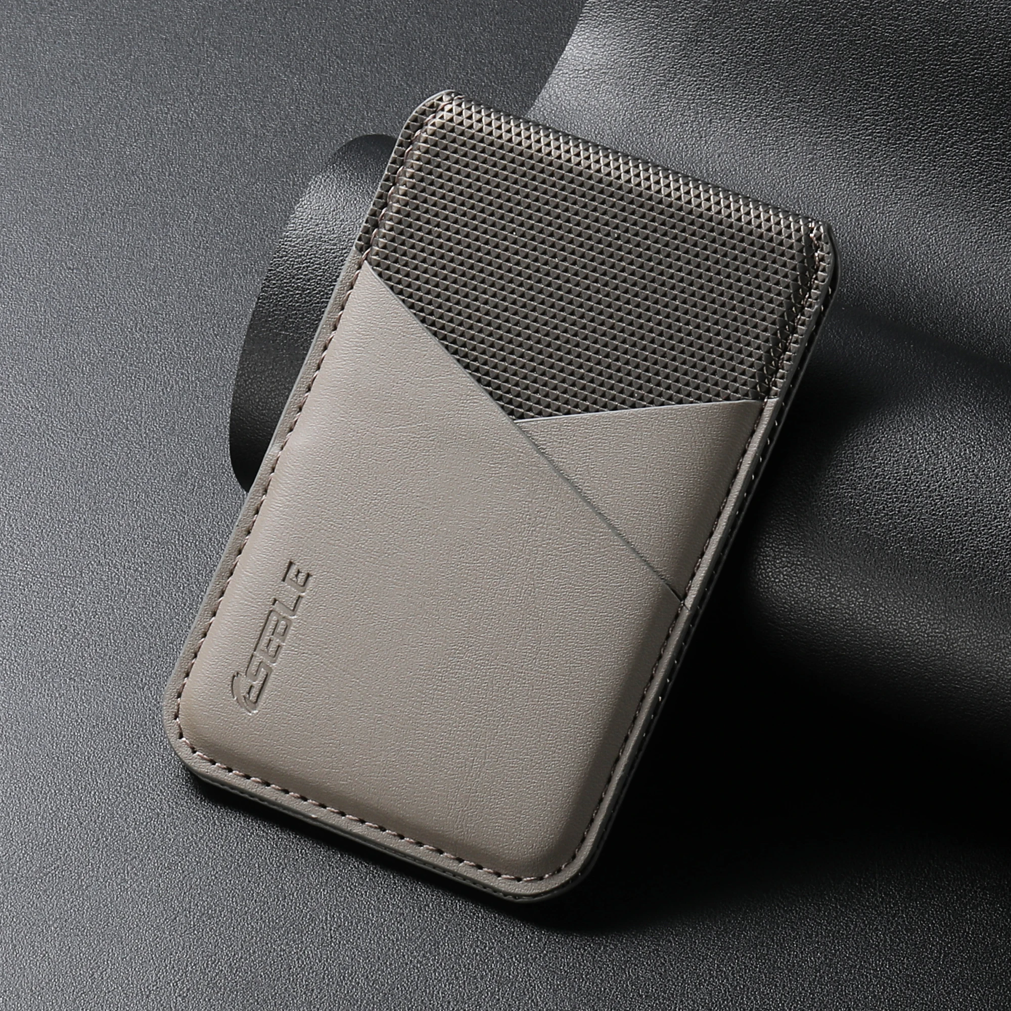 Luxuriöser Handy-Kartenhalter aus Leder für Magsafe, magnetisch, für iPhone und Samsung Galaxy Smartphone, RFID-Anti-Skimming-Bank-ID-Karte