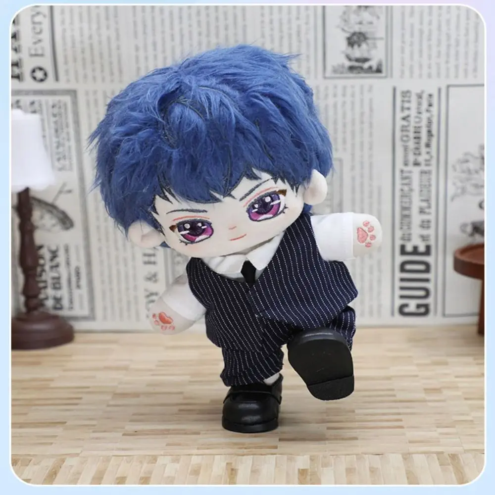 Fashion 20cm Cotton Doll Jacket Pants Handmade Outfits T-shirts Vest 1/12 BJD Doll Shirt Ties Suits Kids Toys Doll Accessories