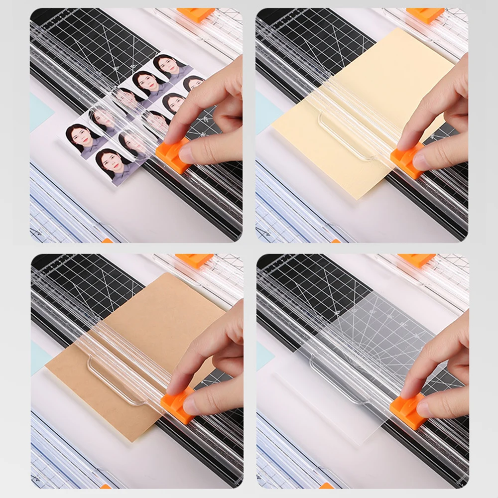 Office A4 Guillotine Paper Cutter With Automatic Security Safe Guard For Craft Paper Cutter Art Trimmer Photo Scrapbook Blades