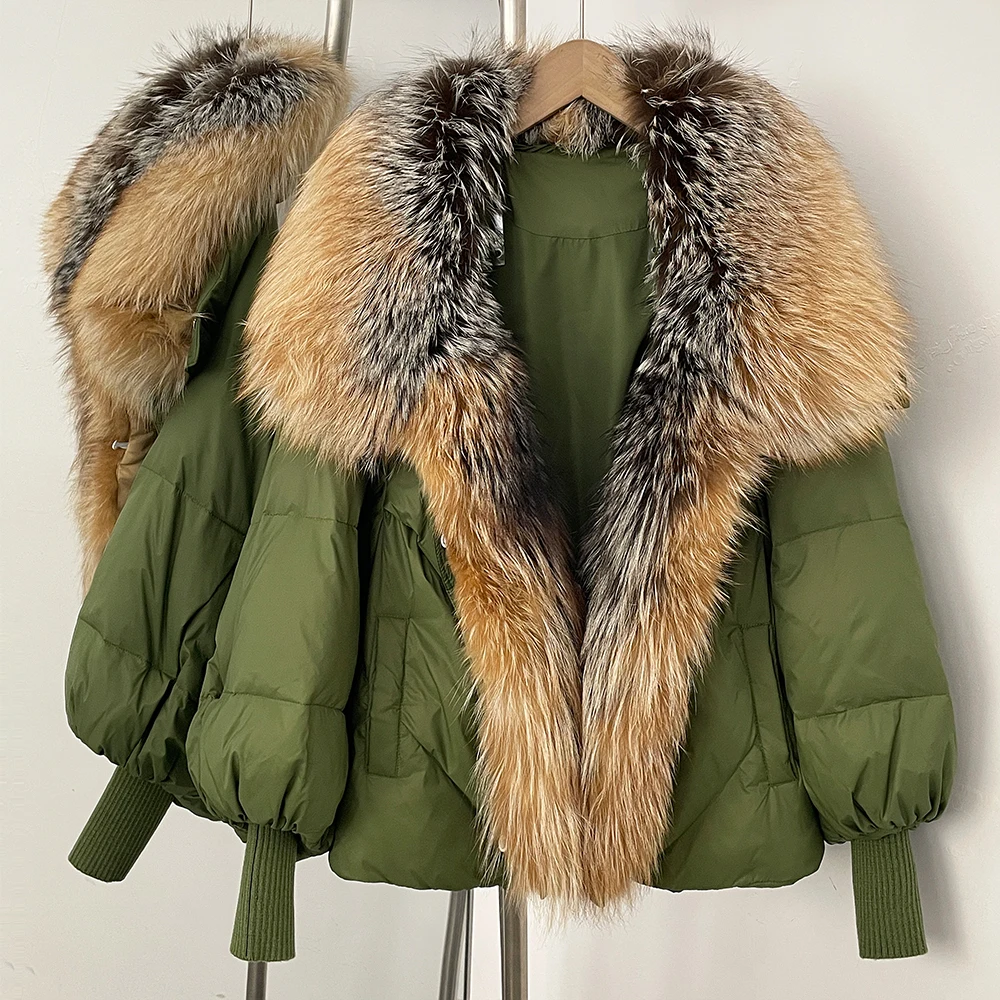 Mulher de inverno roupas leves acolchoadas premium para baixo estofamento novo em jaquetas casacos de penas e parkas jaqueta de pele quente feminino