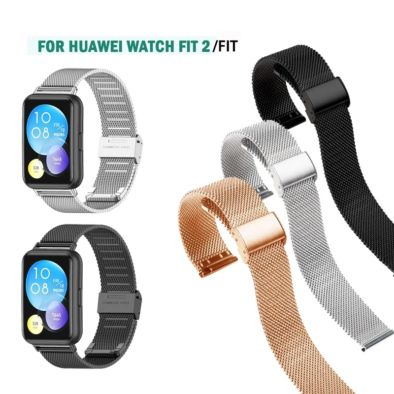 Stainless Steel Milanese Strap for Huawei Watch Fit 2 3 / Fit New /SE /Special Edition /Fit2/Fit3