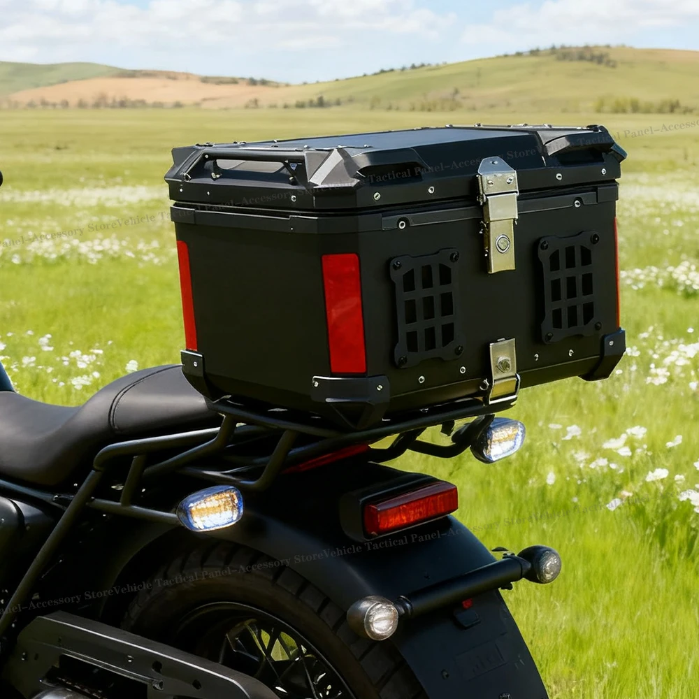 Pannello Molle per moto da 2 pezzi per deposito bagagliaio in acciaio al carbonio impermeabile tattico universale scatola laterale organizzatore archiviazione modulare