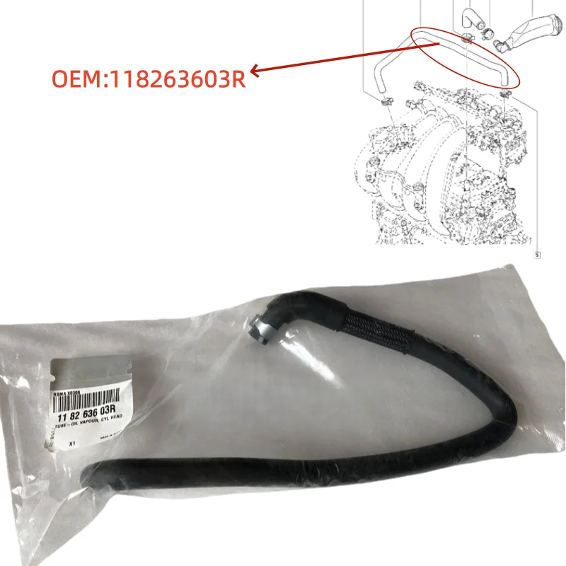 118263603R Fit for Renault Fluence Latitude Intake hose Exhaust gas recirculation pipe Engine upper cover pressure relief pipe