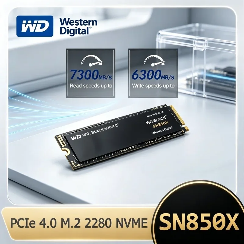 Western Digital WD_BLACK SN850X 1TB 2TB 4TB Gaming High Speed Drive M.2 2280 PCIe4.0 NVMe SSD For Desktop Laptop PC Upgrade