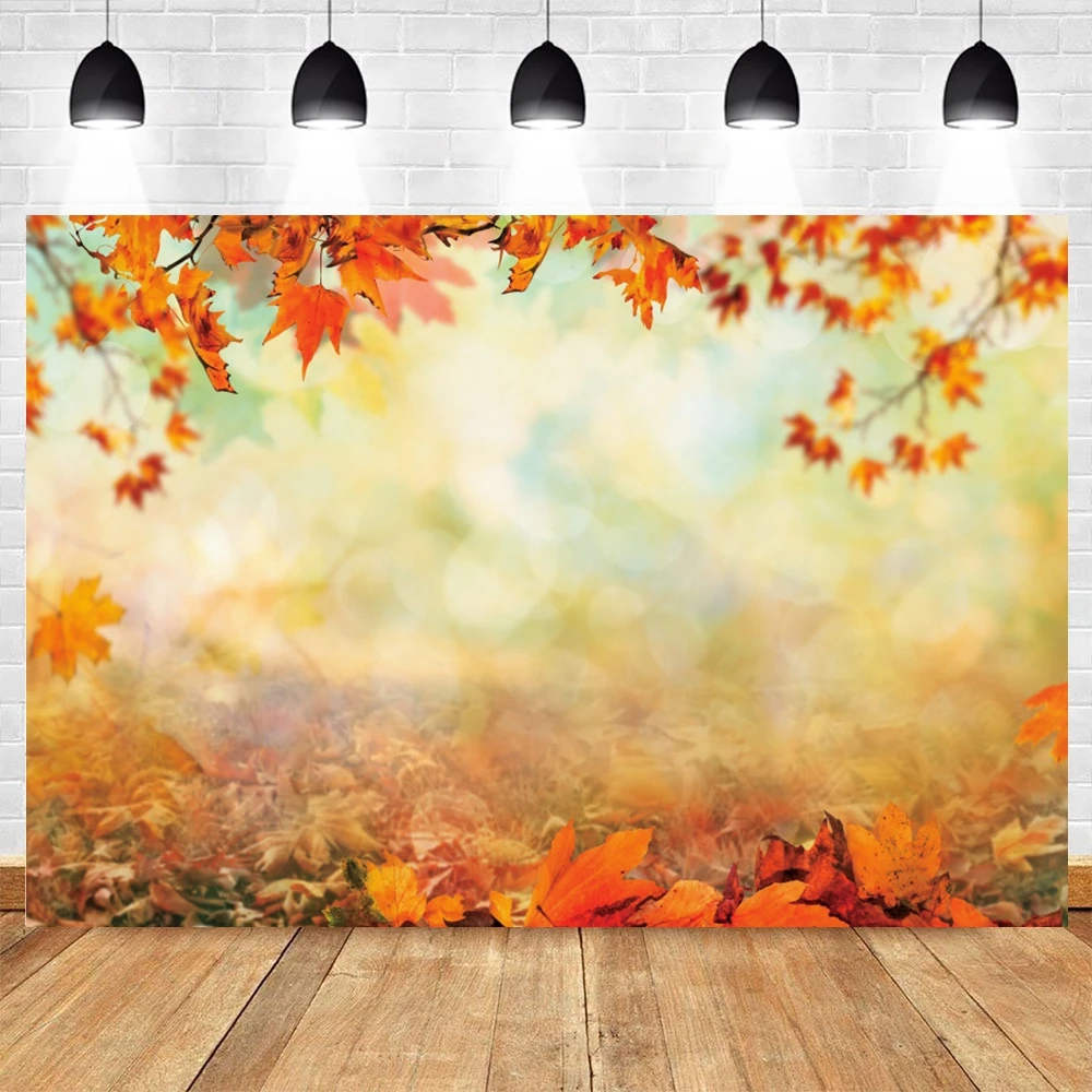 الخريف الغابات سلسلة التصوير خلفية مخصصة سقوط الأوراق المتساقطة المناظر الطبيعية صورة خلفية استوديو الصور الدعامة راية