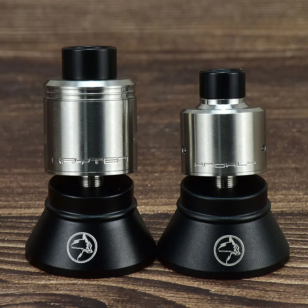

Wolfcoolvape HADALY 22 rda Kryten 24 RDA одиночные катушки/двойная катушка RDA 316ss RDA атомайзер вейпа с Squonk Pin Vape 1:1 RDA