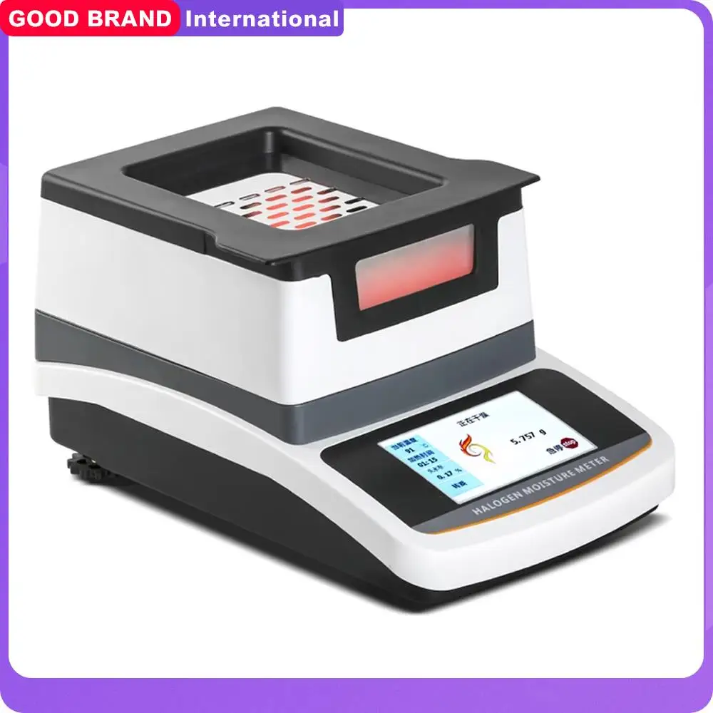 

Rapid analyzer 50g/0.005 110g/0.005 Automatic Halogen Heating Moisture Meter Analyzer Tester Tea, grain, feed, corn, plastic