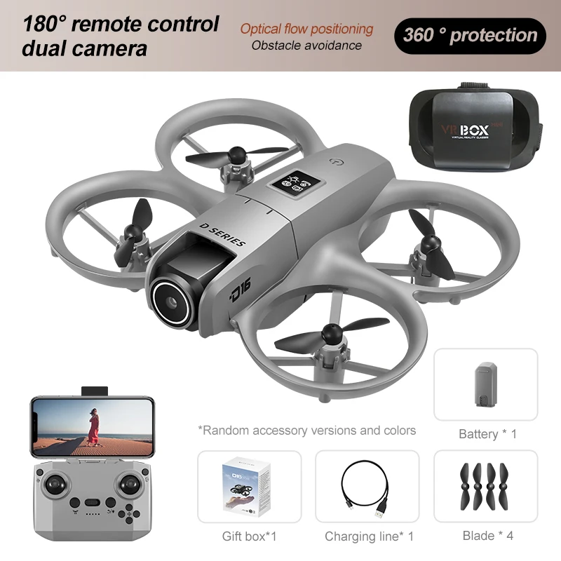 Lenovo D16 Drone 8K Luchtfoto GPS Obstakelvermijding Borstelloze Motor Drone Elektrische Aanpassing HD Professionele Dubbele camera Optische Flow